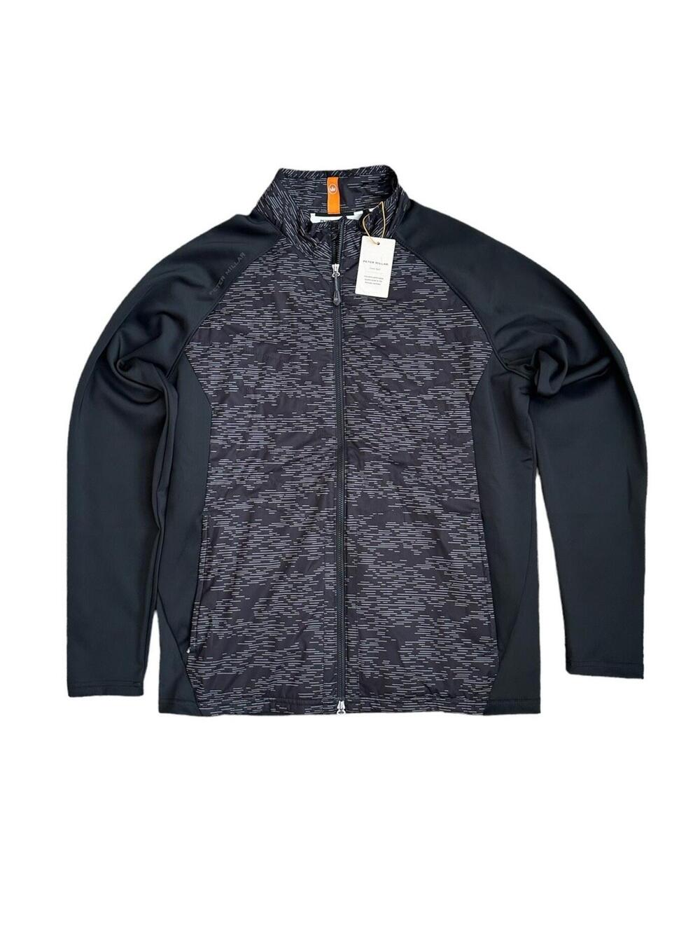 Peter Millar Crown Sport Merge Elite Hybrid Jacket Black/Camo Men’s Size Medium